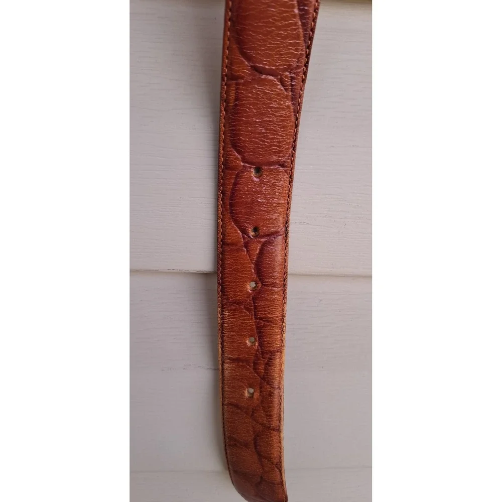 Anne Klein For Oroton Women's Genuine Leather Brown Belt S 34 Inches